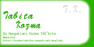 tabita kozma business card